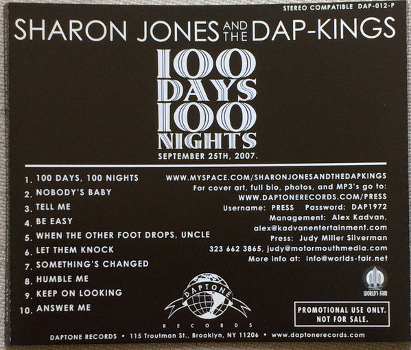 Sharon Jones And The Dap-Kings - 100 Days, 100 Nights