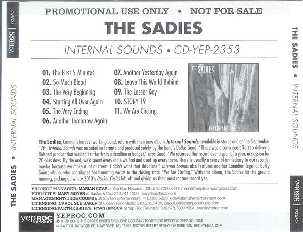 The Sadies - Internal Sounds