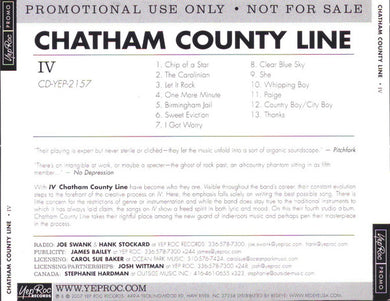 Chatham County Line - IV